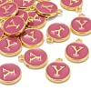 Golden Plated Alloy Enamel Charms X-ENAM-S118-08Y-4