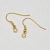 Brass Earring Hooks X-KK-L137-03G-NR-2