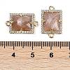 Natural Sunstone Faceted Rectangle Links G-I375-07G-11-3