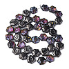 Electroplate Glass Beads Strands EGLA-N008-018-A03-2