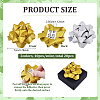 20Pcs 2 Colors Plastic Glitter Powder Flower Ball for Party Wedding Home Outdoor Decoration AJEW-FG0005-69-2