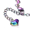 Rainbow Color 304 Stainless Steel Bracelet Making STAS-L248-003M-4
