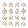 Golden Plated Alloy Charms LS-X-ENAM-S118-01Y-2