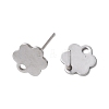 16Pcs 2 Colors 201 Stainless Steel Stud Earring Findings with Hole EJEW-FS0001-20-2