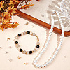 200Pcs 2 Colors Brass Bead Tips Knot Covers KK-BBC0015-91-4