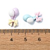 Macaron Color Opaque Resin Decoden Cabochons CRES-Q221-01G-3