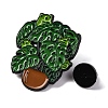 Green Plant Pot Enamel Pins JEWB-C035-01C-EB-3