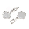 Brass Pendant Cabochon Settings KK-CBA6A75-40P-2