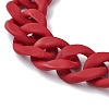 Acrylic Oval Curb Chain Bag Handles AJEW-BA00089-03-4