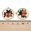 304 Stainless Steel & Embroidered Pendants SA-CBA1ED9-02G-3