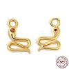 925 Sterling Silver Micro Pave Cubic Zirconia Charms STER-I010-01G-3
