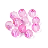 Frosted Baking Painted Glass Beads DGLA-N005-8mm-04-2