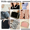 Imitation Polyester with ABS Plastic Beaded Trimming OCOR-CA0001-25-6