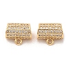 Plating Brass Micro Pave Cubic Zirconia Pendant KK-B074-60G-1