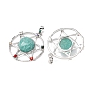 Natural Amazonite Pendants GG-CBA0251-09A-P-2
