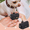 Imitation Leather Wedding Ring Storage Case with Alloy Clasps and PVC Stickers for Pet AJEW-FG0004-27B-6