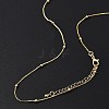 Brass Satellite Chains Necklaces for Women NJEW-D302-33G-3
