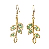 Alloy with Glass Stud Dangle Earring EJEW-TA00529-1