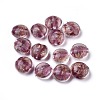 Handmade Gold Sand Lampwork Beads X-LAMP-S035-12mm-09-2