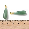 Natural Green AventurineTeardrop Pendants G-Q005-03G-06-3