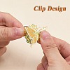 4Pcs Butterfly Brass Bookmarks AJEW-WH20054-145-5