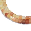 Natural Topaz Jade Beads Strands G-F631-C03-01-3