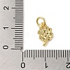Brass Micro Pave Clear Cubic Zirconia Pendants KK-R162-006B-G-3