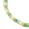 4Pcs 4 Colors 3mm Round Glass Seed Beads Stretch Bracelet Sets BJEW-TA00522-5