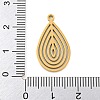 304 Stainless Steel Pendants STAS-Z076-03G-3