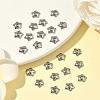 Tarnish Resistant 5-Petal Flower Smooth Surface 304 Stainless Steel Bead Caps STAS-R065-56-5