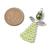 Glass Seed Beads Pendants PALLOY-MZ00381-03-2