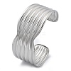 304 Stainless Steel Cuff Bangles BJEW-B108-13P-4