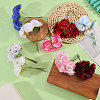 9Pcs 9 Colors Silk Cloth Artificial Flower AJEW-CA0005-10-4