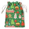 Christmas Theme Cloth Printed Storage Bags ABAG-F010-02B-02-2