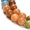 Natural White Jade Beads Strands X-G-Z097-A01-8mm-C-4