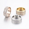 304 Stainless Steel Rings RJEW-P063-30-1