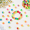 150Pcs Resin Hair Coil Cuffs OHAR-SP0001-19-4