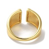 Brass Micro Pave Cubic Zirconia Open Cuff Rings RJEW-E292-01G-3