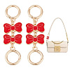 Unicraftale 2Pcs Alloy Enamel Bowknot Link Purse Strap Extenders FIND-UN0003-18A-1