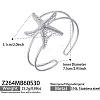 Ocean 316 Surgical Stainless Steel Hollow Sea Animals Open Cuff Bangles for Women WG19BCF-04-1