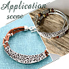 24Pcs 12 Style Tibetan Style Alloy Curved Tube Beads FIND-SC0002-98-6
