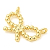 Bowknot Rack Plating Brass Pendants KK-S396-10B-2