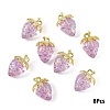 Transparent Acrylic with Alloy Pendants TACR-YW0003-14C-1
