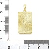 Rack Plating Brass Micro Pave Clear Cubic Zirconia Pendants KK-S371-02G-04-3