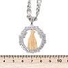 Ring with Virgin Mary 201 Stainless Steel Pendant Necklaces for Men Women LS-NJEW-K283-23G-3