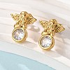 304 Stainless Steel Stud Earrings EJEW-R026-02G-3