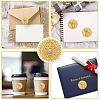 34 Sheets Self Adhesive Gold Foil Embossed Stickers DIY-WH0509-069-4