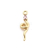 Brass Micro Pave Cubic Zirconia Pendants KK-M321-01E-G04-1