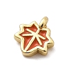 Brass Enamel Charms KK-P338-30G-04-2
