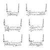6Pcs 6 Style 304 Stainless Steel Word Pendant Necklace NJEW-KS0001-06P-1